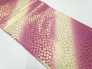 梅模様織出し丸帯